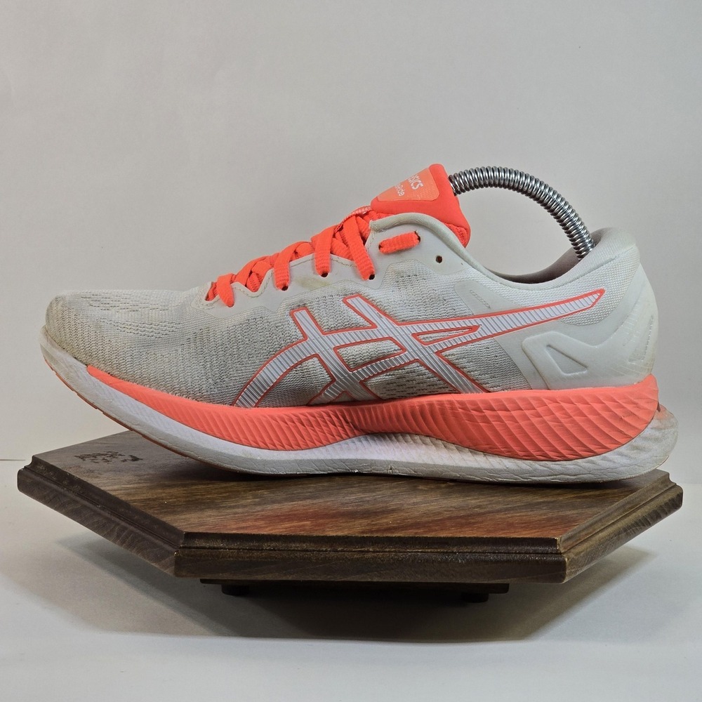 Asics GlideRide Tokyo Shoes Womens Size 9.5 White Pink Running Sneakers Road - Picture 8 of 10
